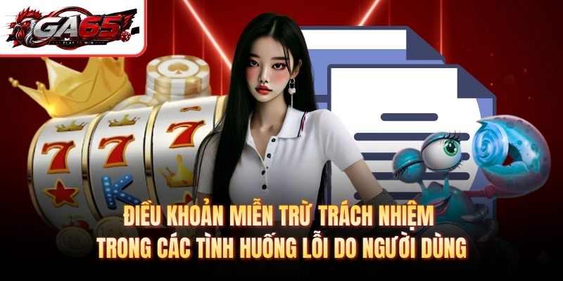Điều khoản miễn trừ trách nhiệm trong các tình huống lỗi do người dùng