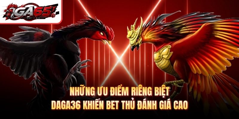 Những ưu điểm riêng biệt Daga36 khiến bet thủ đánh giá cao